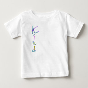 Farbige künstlerische KIND-Typografie Inspirierend Baby T-shirt