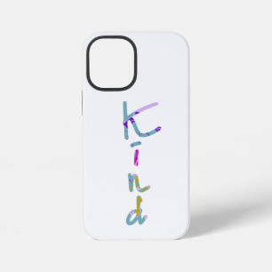 Farbige künstlerische KIND-Typografie Inspirierend iPhone 12 Mini Hülle