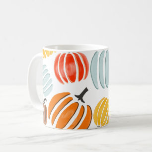 Farbige Kürbis-Abbildung, Kürbis Kaffeetasse