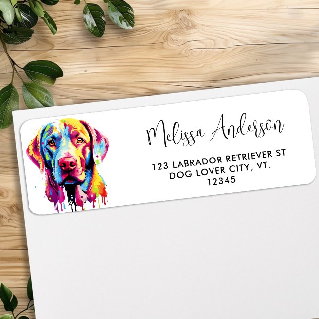 Farbige Labrador Retriever Rücksendeadresse (Von Creator hochgeladen)
