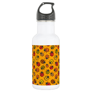 Farbige Ladybugs Edelstahlflasche