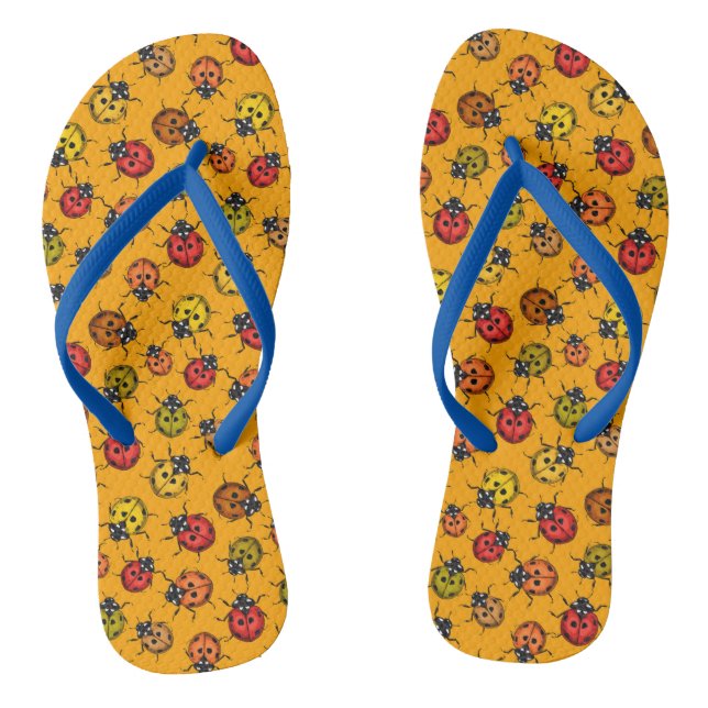 Farbige Ladybugs Flip Flops (Fußbett)