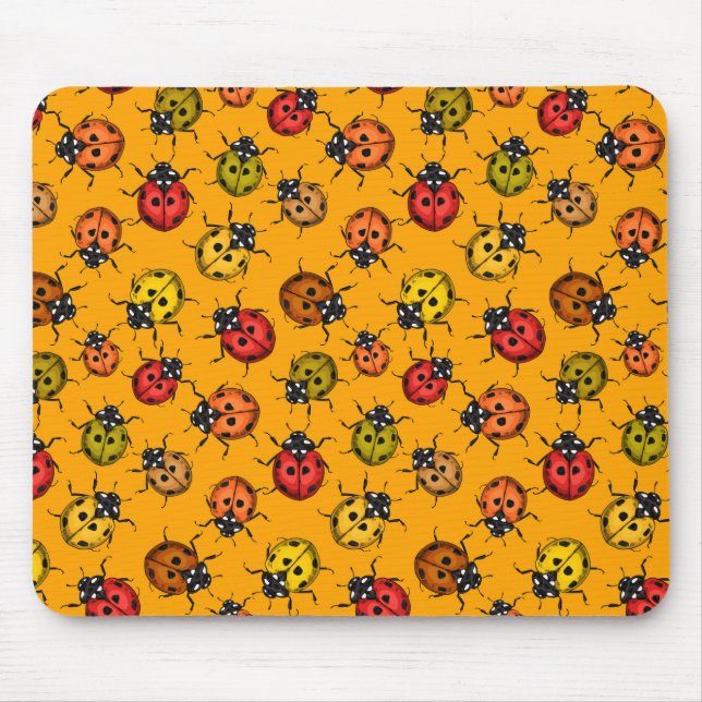 Farbige Ladybugs Mousepad (Vorne)