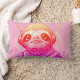 Farbige Lampen, Coole Streams 33 x 53 Lendenkissen