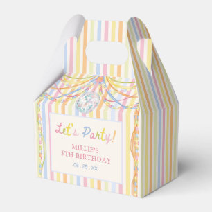 Farbige Lass uns feiern Kindergeburtstag Geschenkschachtel