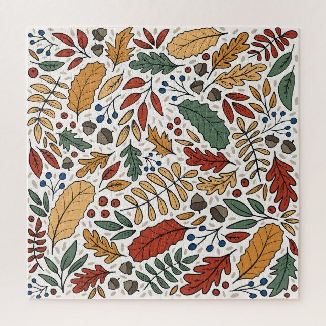 Farbige Leaf-Quadrat-Gestaltung im Herbst (Vertikal)