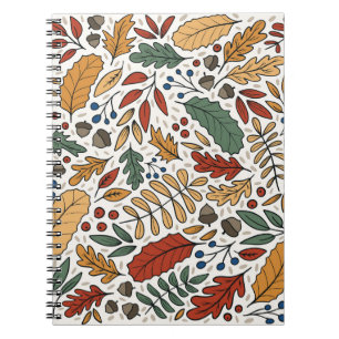Farbige Leaf-Quadrat-Gestaltung im Herbst Notizblock