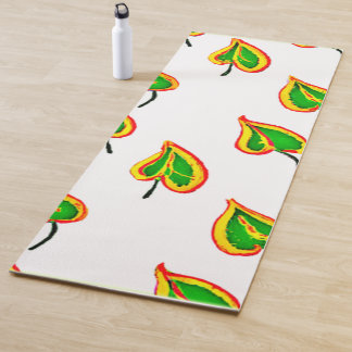 Farbige Leaf Wiederholung Yogamatte