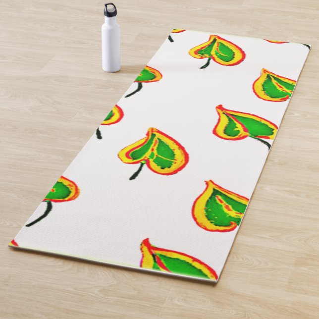 Farbige Leaf Wiederholung Yogamatte (Beispiel)