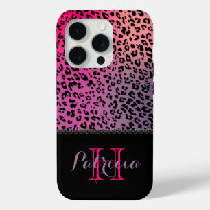 Farbige Leopardendrucke & schwarze Diamanten Case-Mate iPhone Hülle