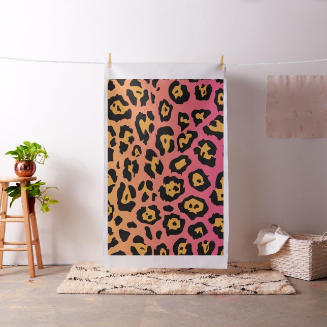 Farbige Leopardendrucke Stoff (Beispiel)