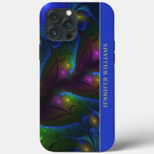Farbige Leuchtende Abstrakte Moderne Fraktal-Kunst Case-Mate iPhone Hülle