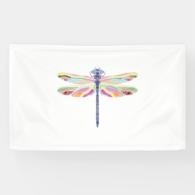 Farbige Libelle Banner (Horizontal)