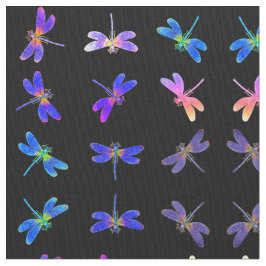 Farbige Libellen II Stoff