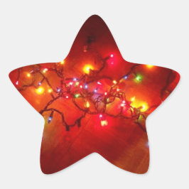 'Farbige Lichter' Sterngestaltere Stern-Aufkleber