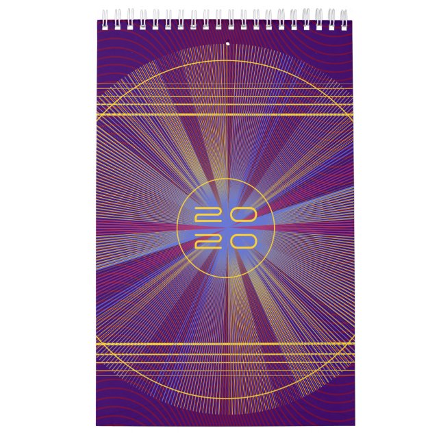 Farbige Lichtstrahlen, Abstrakt & psychedelisch Kalender (Titelbild)