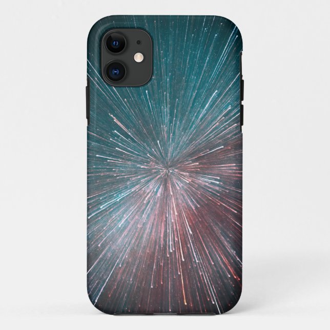 Farbige Lichtstreuen in Telefonkabeln Case-Mate iPhone Hülle (Rückseite)