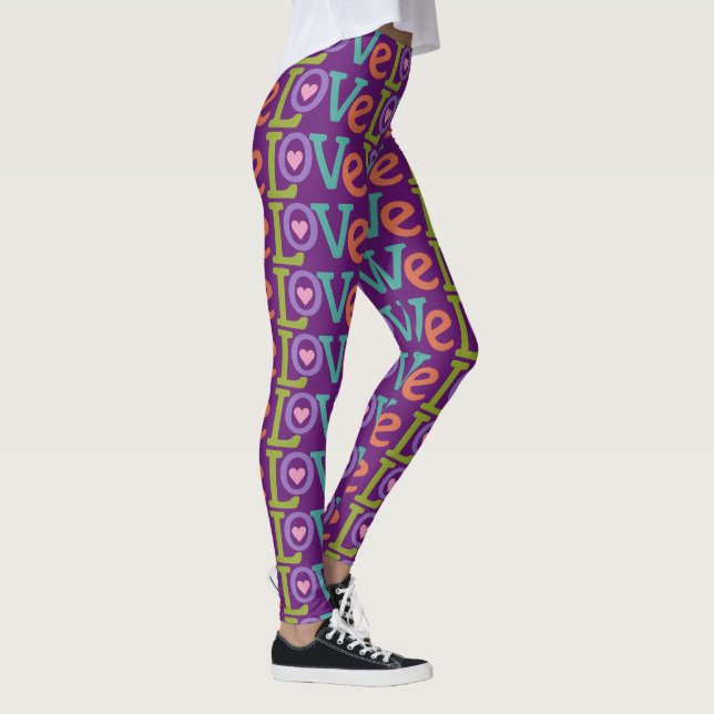 Farbige Liebe Leggings (Rechts)