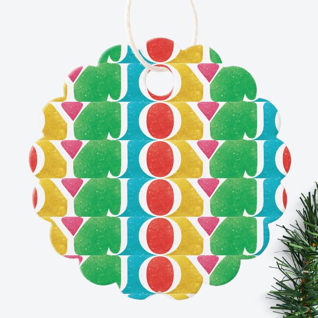 farbige LIEBE PEACE JOY Foto Rahmen Geschenkanhänger (Von Creator hochgeladen)