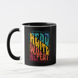 Farbige Lies Schreib Wiederholung Tasse