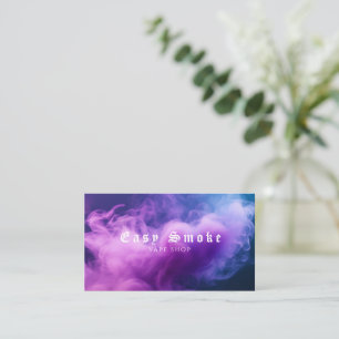 Farbige Lila Raucher-Vape-Shop-Visitenkarte Visitenkarte
