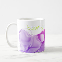 Farbige Lila Tinten Kalkgrün Moderne Kunst Kaffeetasse