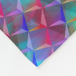 Farbige Lila- und 3D- oder rosa Dreiecke Fleecedecke