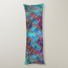 Farbige Lila- und 3D- oder rosa Dreiecke Seitenschläferkissen