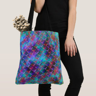 Farbige Lila- und 3D- oder rosa Dreiecke Tasche