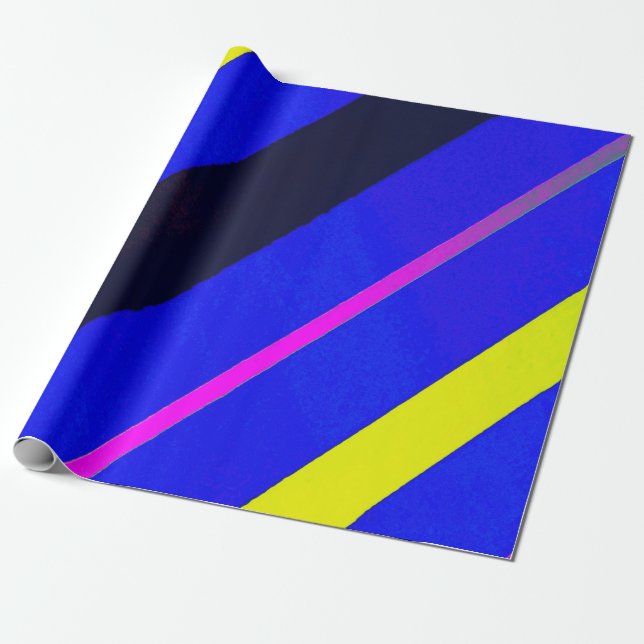 Farbige Linien Geschenkpapier (Ungerollt)