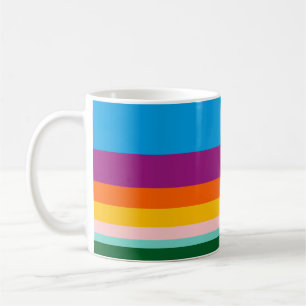 Farbige Linien Kaffeetasse