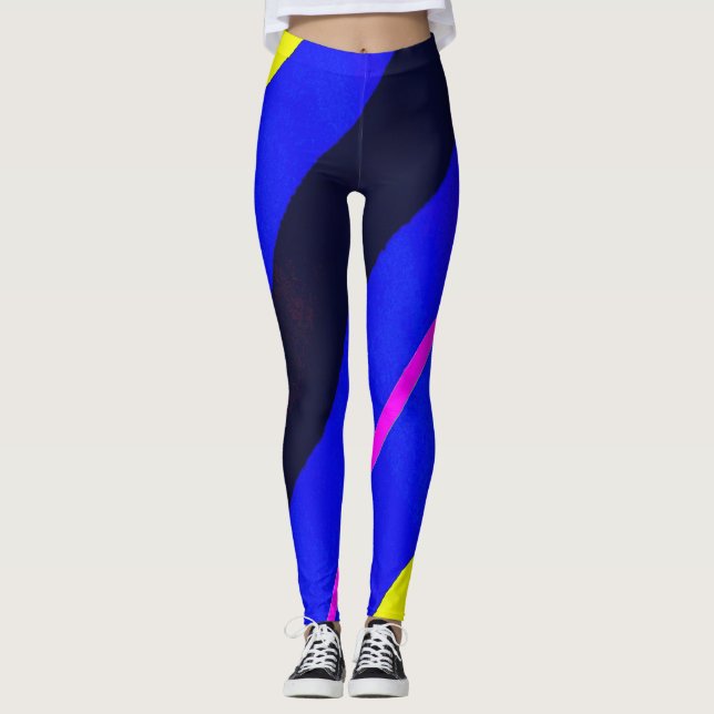 Farbige Linien Leggings (Vorderseite)