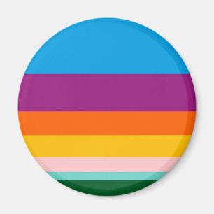 Farbige Linien Magnet