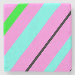 Farbige Linien Steinuntersetzer