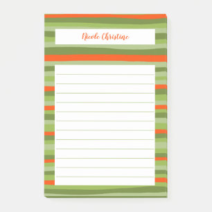 Farbige Linien Streifen Urlaub ZOLLTE Notepad Post-it Klebezettel