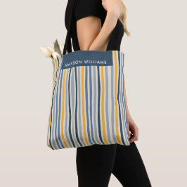 Farbige Linien Tote Bag Tasche