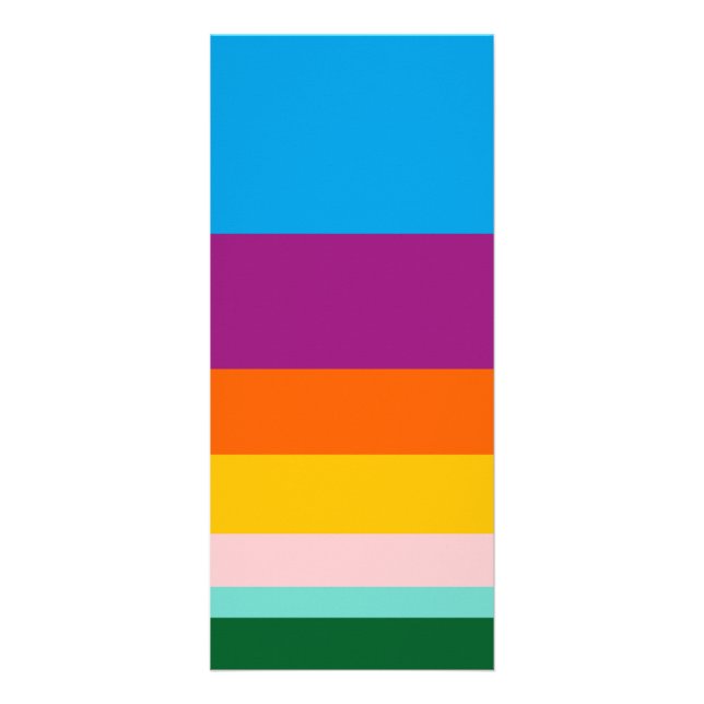 Farbige Linien Werbekarte (Vorne)