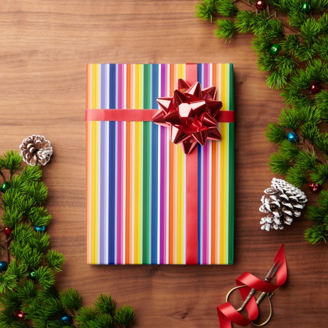 Farbige Linienführung Geschenkpapier (Feiertagsgeschenk)