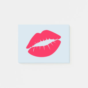 Farbige Lippen der amerikanischen Rose Post-it Klebezettel