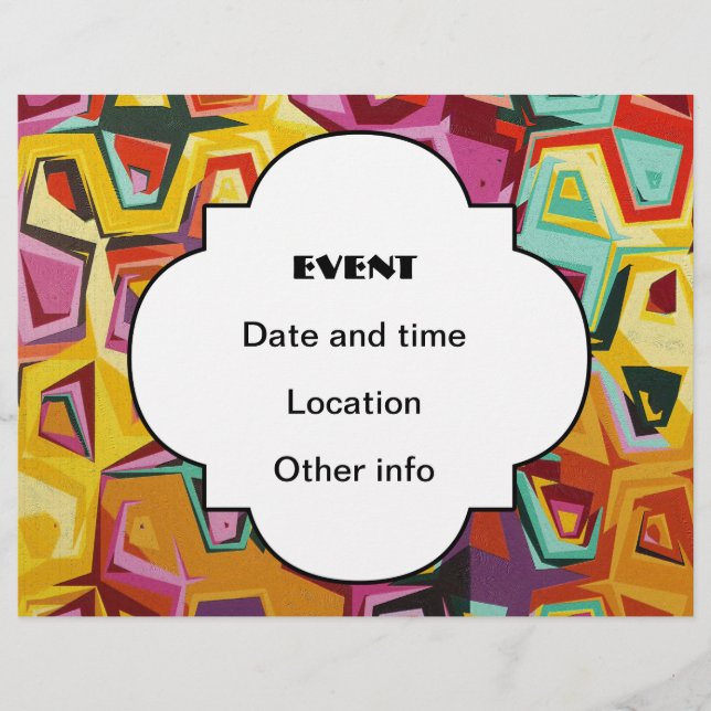 Farbige Lochstruktur Flyer (Vorne)