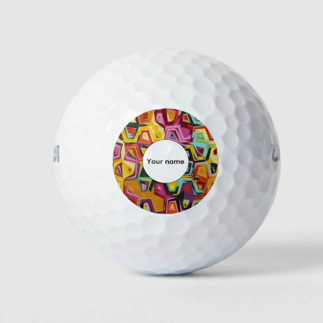 Farbige Lochstruktur Golfball (Vorderseite)