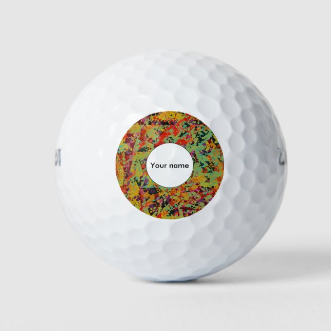 Farbige Lochstruktur Golfball (Vorderseite)