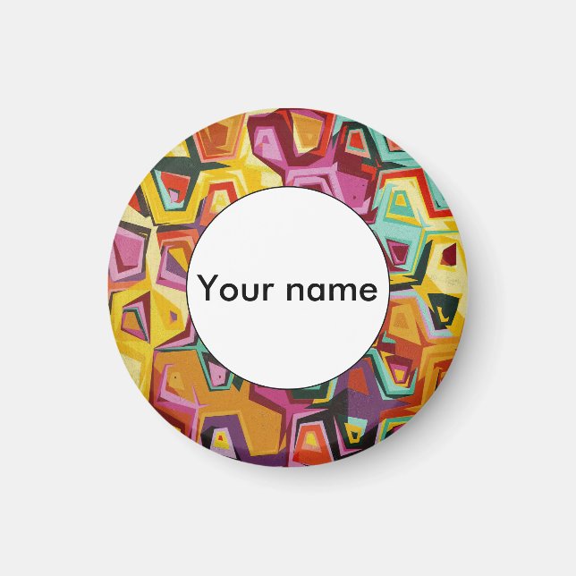 Farbige Lochstruktur Magnet (Vorne)