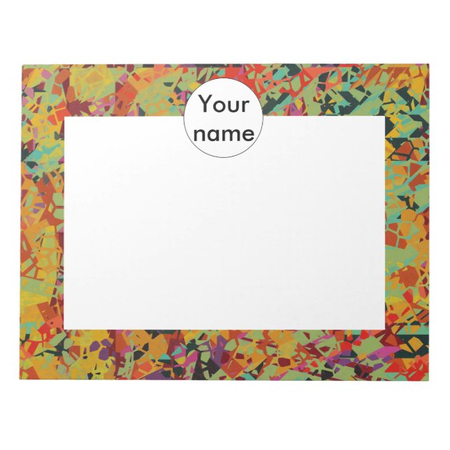 Farbige Lochstruktur Notizblock (Vorderseite)