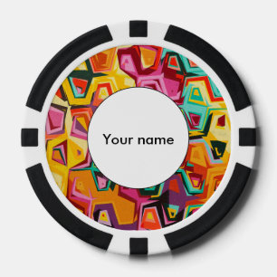 Farbige Lochstruktur Pokerchips