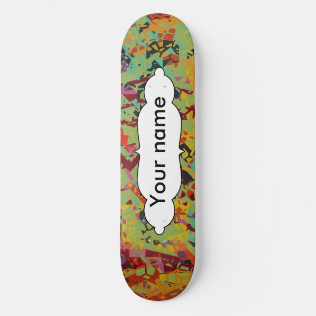 Farbige Lochstruktur Skateboard (Vorderseite)