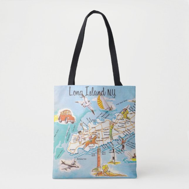 Farbige Long Island NY  Tasche (Vorderseite)