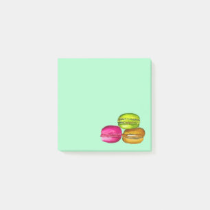 Farbige Macarons Aquarellkunst funktional Post-it Klebezettel