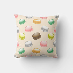 Farbige Macarons Kissen