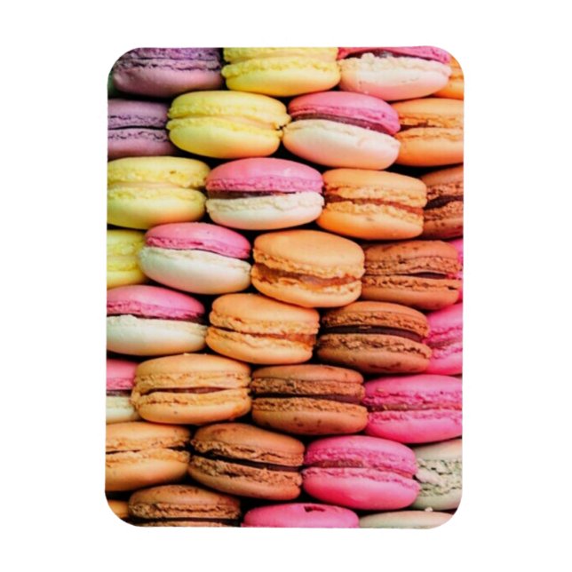 Farbige Macarons Magnet (Vertikal)